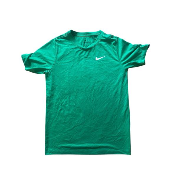 Nike Dri-Fit Women’s Short Sleeve Nike T-Shirt Size XL Green The Nike Tee Swish - Picture 1 of 2